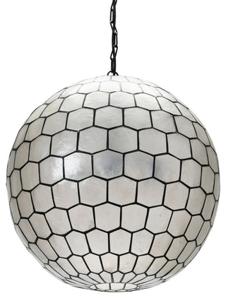 Capiz Honeycomb Ceiling Light, Extra Large