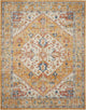 7' X 10' Yellow And Ivory Dhurrie Area Rug