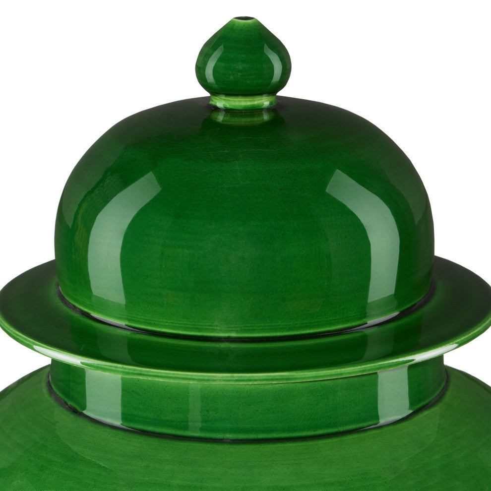 Imperial Green Temple Jar