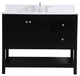 Elegant Decor Theo Bathroom Vanity Black