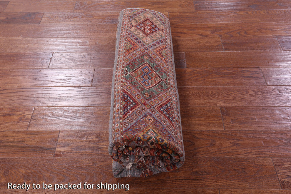Super Kazak Khorjin Handmade Wool Rug 5' 9" X 7' 10" - Q12387