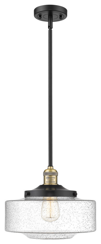 INNOVATIONS 201S-BAB-G694-12 1-Light Mini Pendant Black Antique Brass