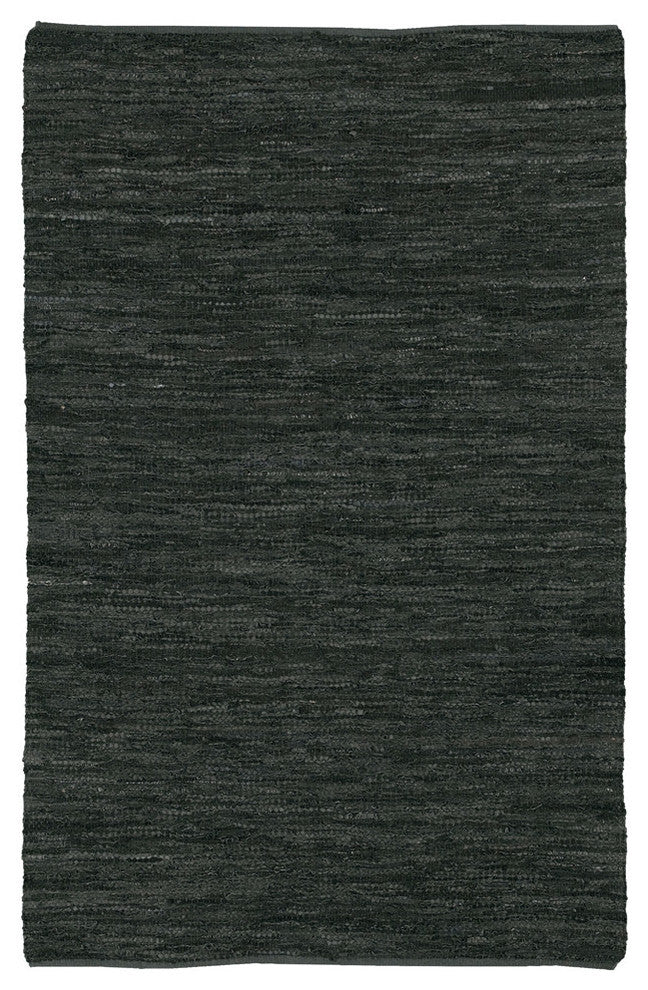 Saket Contemporary Area Rug, Black, 7'9"x10'6" Rectangle