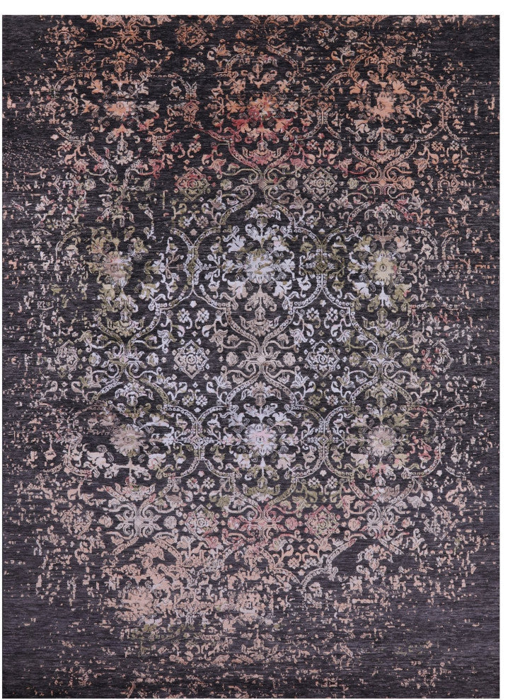 9' 0" X 12' 4" Wool and Silk Hand Knotted Modern Rug Q9243