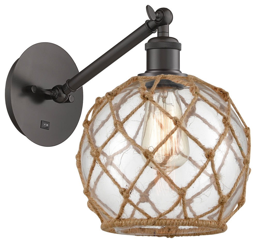 Innovations 317-1W-OB-G122-8RB-LED 1-Light Sconce, Oil Rubbed Bronze