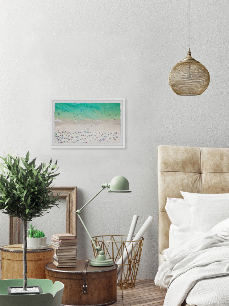 "Beach Destination" Framed Painting Print, 30x20