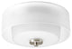Progress Lighting 2-Light Flush Mount With White Silk Mylar Shade