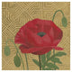 "Poppy with Pattern" Digital Paper Print by Kathrine Lovell, 26"x26"