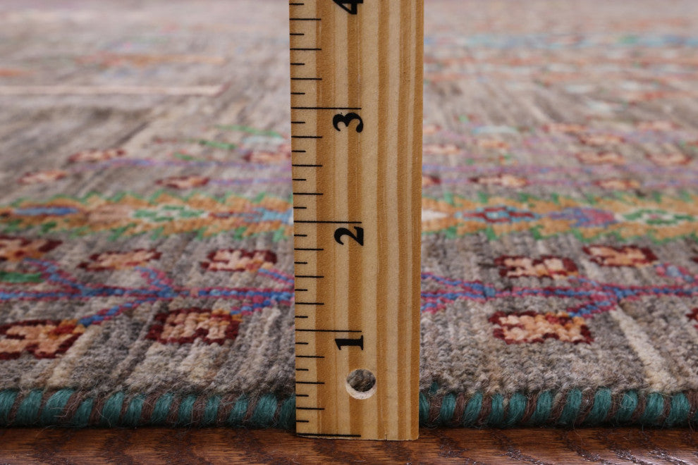 5' 8" X 8' 3" Tribal Persian Gabbeh Handmade Wool Rug Q5289