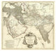 "Asia I, 1751" Digital Paper Print by Jean Baptiste Bourguignon Anville, 38"x35"