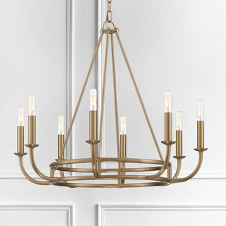 Bailey 8 Light Chandelier in Aged Brass