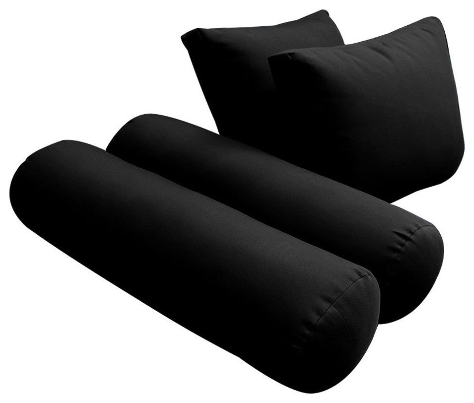 S1 Twin Size 5PC Knife Edge Daybed Mattress Cushion Bolster Complete Set AD109