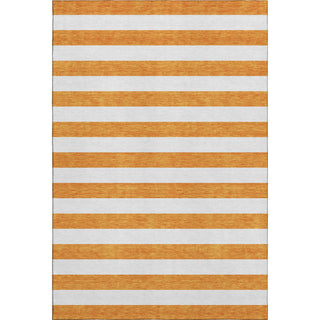 Premium Machine Washable Mayfield AMF528 Orange 5' x 7'6" Rug