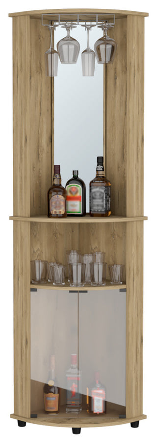 Corner Bar Cabinet Rialto, Living Room, Macadamia