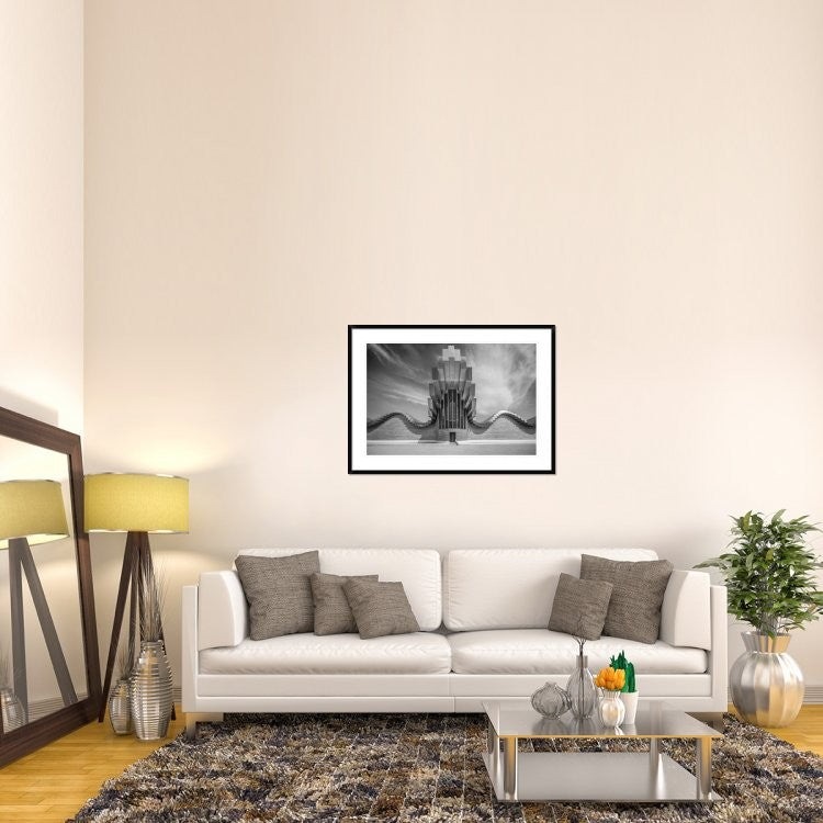 "Ysios Winery" Framed Digital Print by Luc Vangindertael (laGrange), 44x32"