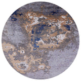 Ahgly Company Indoor Round Mid-Century Modern Area Rugs, 6' Round