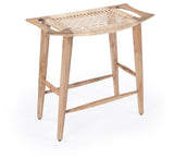 Tristan Natural Wood & Rattan Counter Stool, 5584312