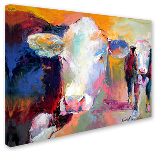 Richard Wallich 'Art Cows' Canvas Art, 19 x 14
