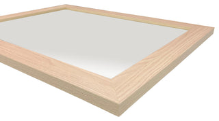24" Rectangle Framed Mirror in Neutral Finish