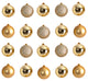 Holiday Christmas 20 Count 3" Shatterproof Ornament Set With Storage Container