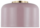 Malone Small Ceiling Flush Mount, Rose