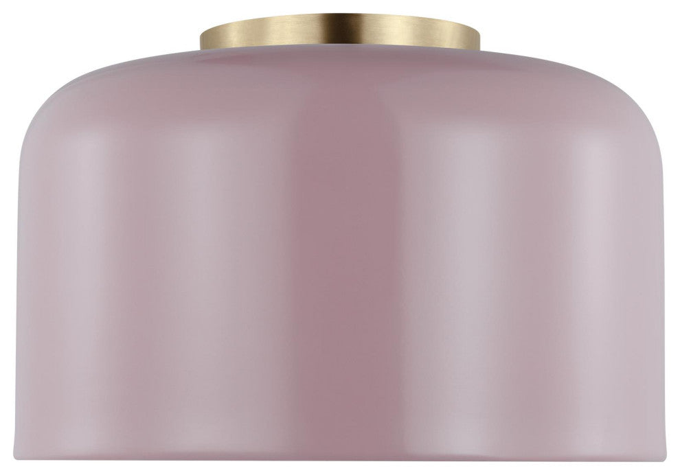 Malone Small Ceiling Flush Mount, Rose