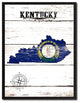 Kentucky State Flag Canvas, 28"x37"