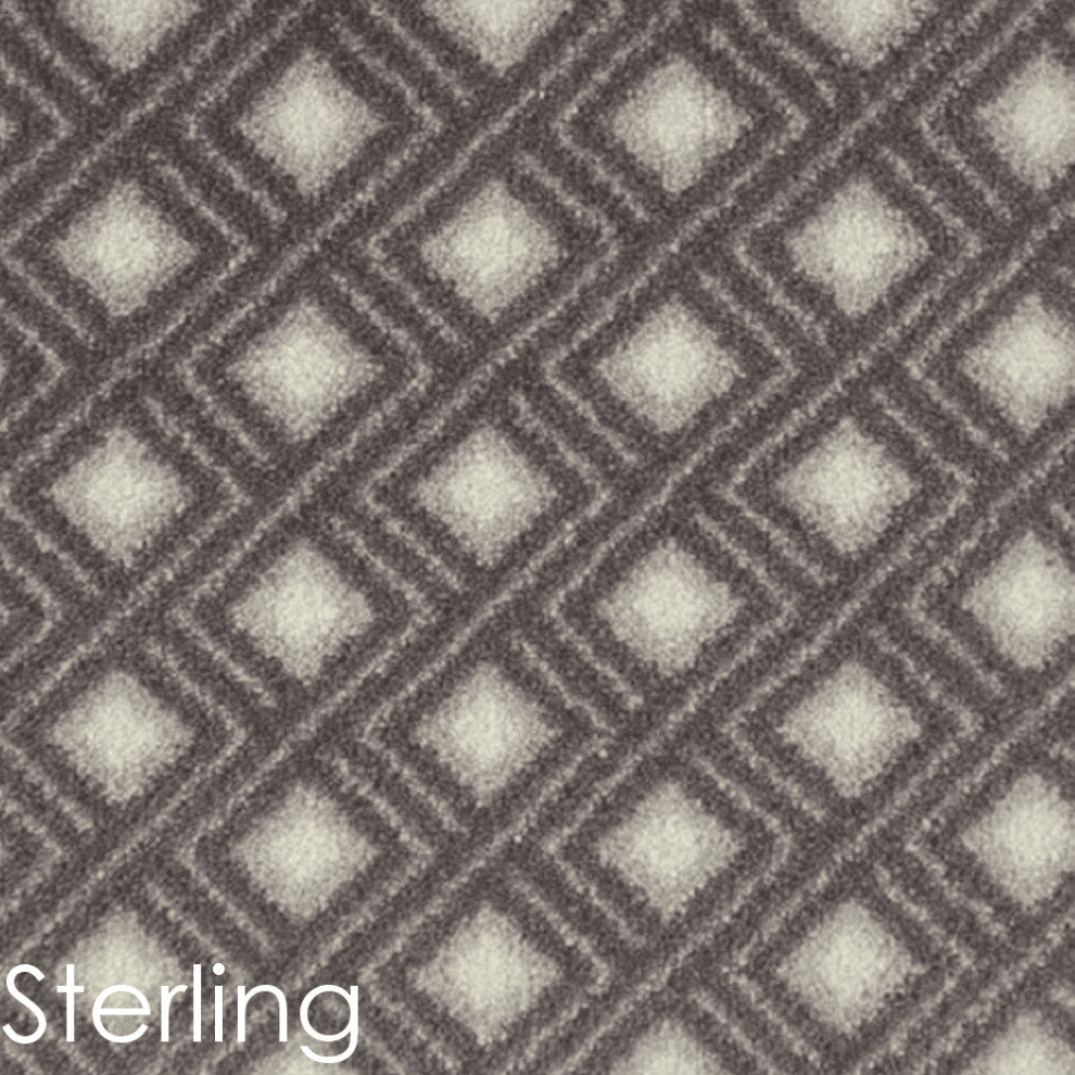 Diamond Design 3/8 Thick Indoor Area Rug Carpet, Sterling, 4x8