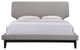 Modern Contemporary 3-Piece Set Queen Size Bedroom Set, Gray, Fabric, Wood