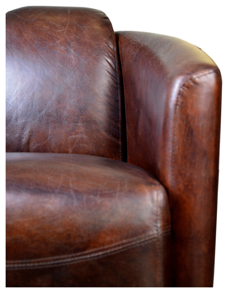 Retro Salzburg Club Chair Brown - Brown