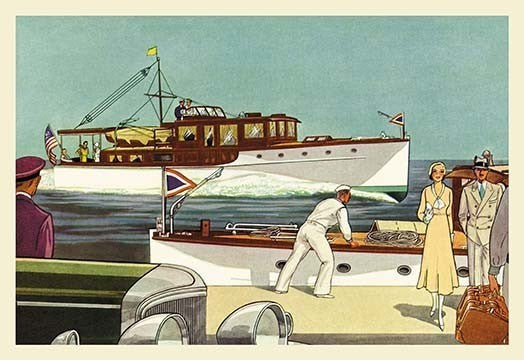 48'' and 45'' Twin Screw Cruisers - Fine Art Giclee Print 24" x 36"