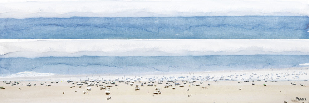 "House Ipanema" Fine Art Canvas Print, 30"x10"