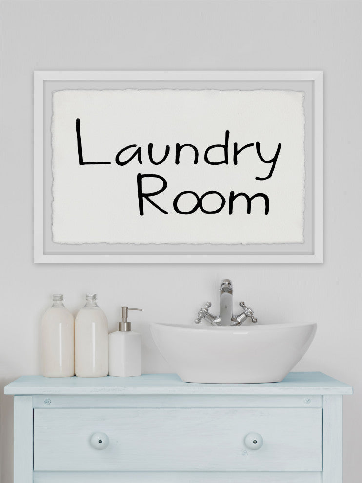"Laundry Room II" Framed Painting Print, 12x8