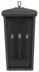 Donnelly 3 Light Outdoor Wall Lantern, Oiled Bronze