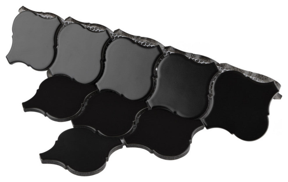 Metro Lantern Matte Black Porcelain Floor and Wall Tile
