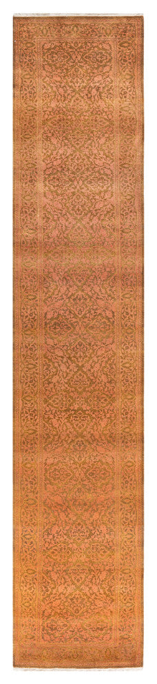 Tangyan One-of-a-Kind Hand-Knotted Runner Yellow, 2'8"x14'2"
