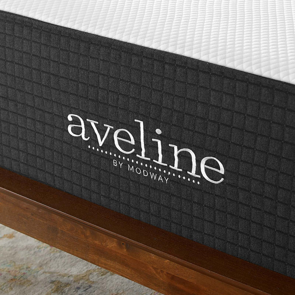 16" Memory Foam Mattress, Full Size, White, Modern Contemporary, Bedroom