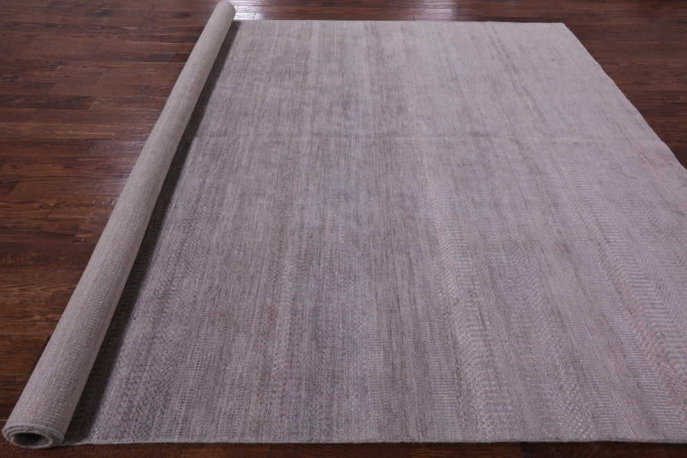 Gabbeh Savannah Grass Wool and Silk Hand Knotted Rug 9' 0" X 10' 10" Q6642