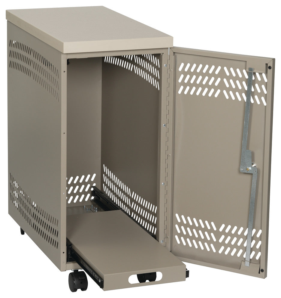 Large Mobile CPU Locker, Bone White