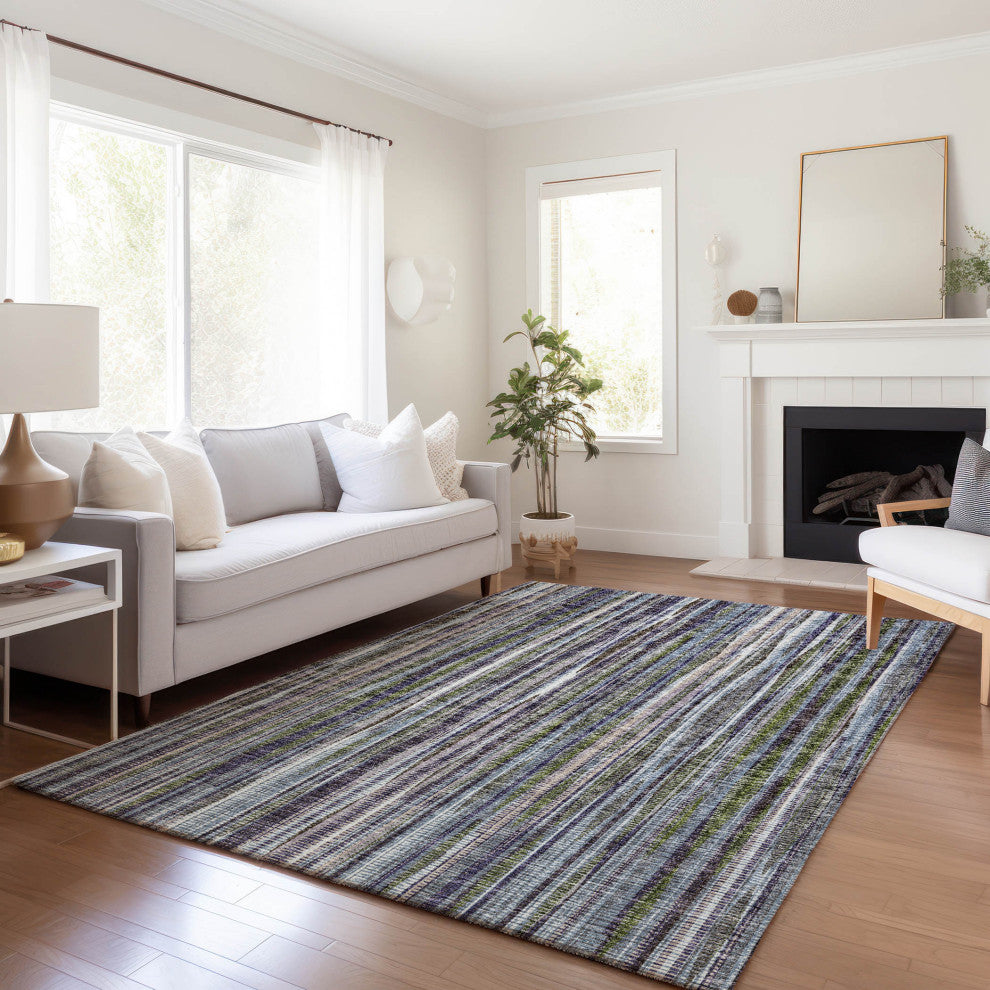 Premium Machine Washable Mayfield AMF31 Plum 3' x 5' Rug
