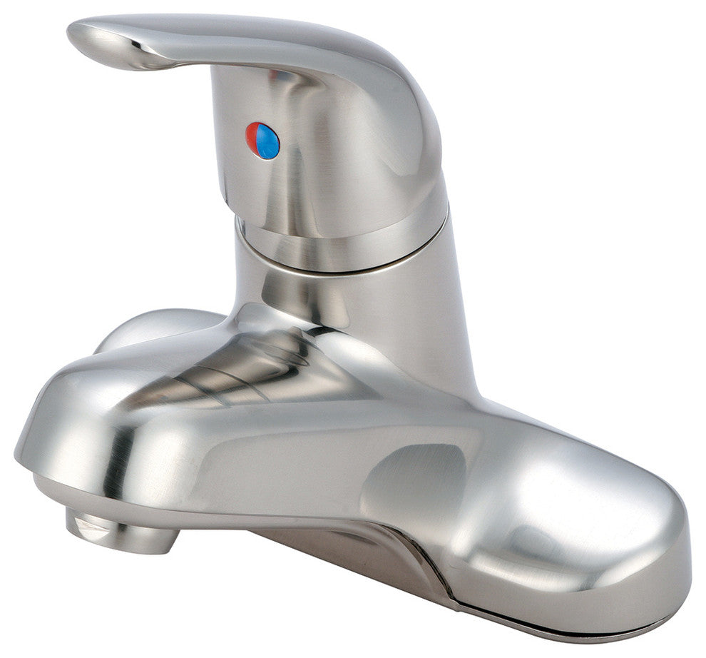 Elite Single Handle Bathroom Faucet, PVD Brushed Nickel