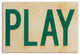 Play Tennis Sign 12"x18" Print on Canvas