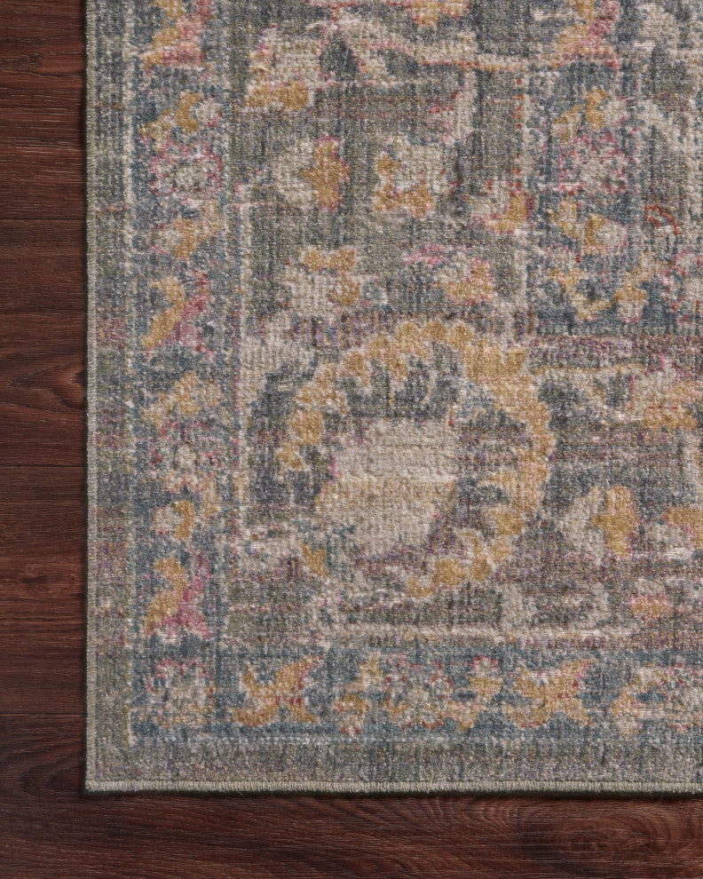 Chris Loves Julia x Loloi Rosemarie Area Rug, Stone/Multi, 9'-0" X 12'-0"