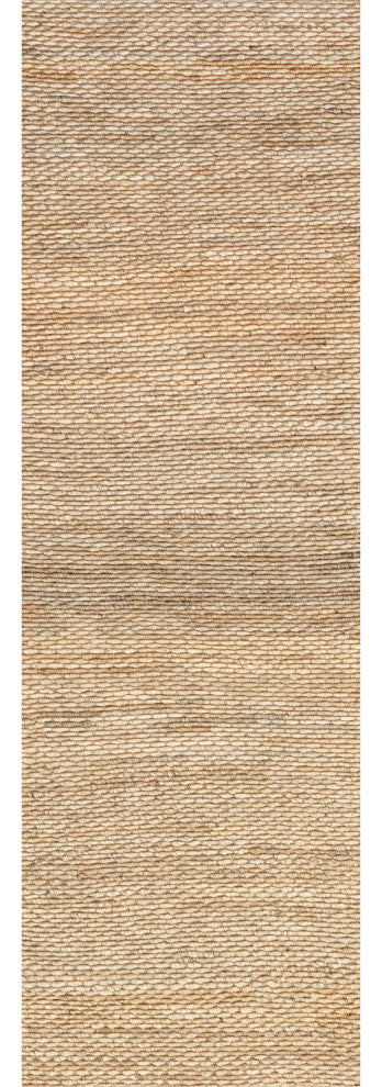 Nuloom Hand Woven Hailey Jute, Natural 2'6"x8'