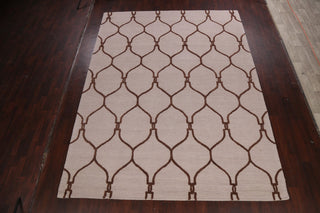 Trellis Contemporary Oriental Area Rug Hand-tufted Wool Carpet 9x12