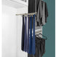 Sliding Tie Rack for Custom Closet Systems, Satin Nickel