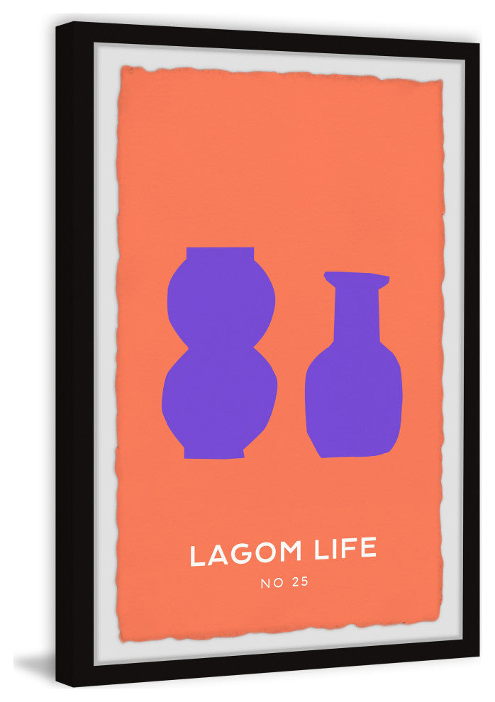 "Lagom Life" Framed Painting Print, 8x12