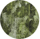 Premium Machine Washable Mayfield AMF560 Green 8' x 8' Round Rug