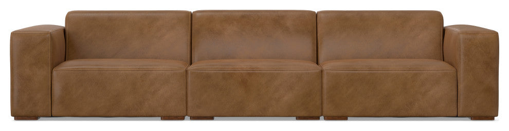 Rex 3-Seater Modular Sofa in Genuine Leather