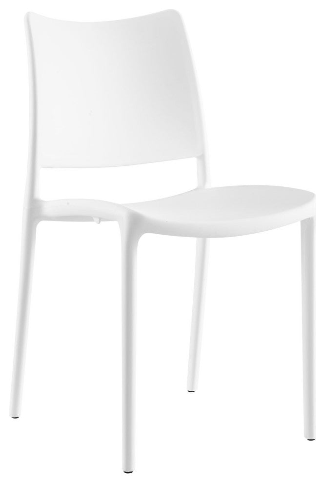 White Hipster Dining Side Chair Set of 4